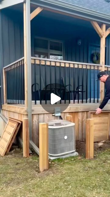 Deck Around Air Conditioning Unit, Fencing Around Ac Unit, Building A Deck Around An Ac Unit, Ac Unit Cover Outdoor Diy Fence, Lattice Fence Around Ac Unit, Pergola Landscaping, Build Fence, Diy Air Conditioner, Air Conditioner Units