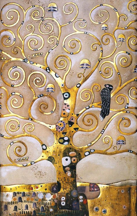 Art Klimt, Gustav Klimt Art, Klimt Paintings, Klimt Art, Japon Illustration, Celtic Tree, Found Art, Encaustic Art, The Tree Of Life