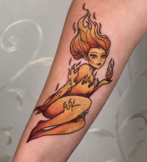 Sara J Mass Tattoo, Crescent City Inspired Tattoos, Lehabah Tattoo, Crescent City Sarah J Maas Tattoo, Fire Sprite Tattoo, Firey Labyrinth Tattoo, Sarah J Maas Tattoos, Lehabah Crescent City Tattoo, From Blood And Ash Tattoo