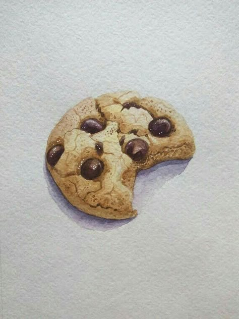 Cookie Illustration, Cookie Drawing, Kristina Webb, رسم كاريكاتير, Food Art Painting, Prismacolor Art, Colored Pencil Artwork, Watercolor Food, Realistic Drawing