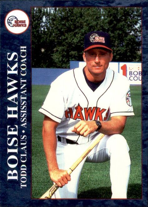 1995 Boise Hawks Team Issue #10 Todd Claus Assistant Coach - NM Baseball Card Front Back Sport: Baseball Set: 1995 Boise Hawks Team Issue Year: 1995 Item#: 10 Player: Todd Claus Grading Company: Raw Grade SetType: Main Item Condition:Near Mint 2014 Beckett Collectibles, LLC. All Rights Reserved Powered by: MINOR LEAGUE SINGLES Minor League SINGLE cards are a fantastic way to pick up a nice card of your ex-teammate, coach, co-worker, relative, friend, high school classmate, boyfriend, or husband!  Minor league singles are rarely seen. Getting minor league baseball cards autographed is fun, and as you may have experienced, players on minor league cards enjoy it when you ask them to sign their card, itÃ¢â¬â¢s a conversation piece! YOU ARE ONLY BUYING THE CARD LISTED IN THE TITLE.  Consider