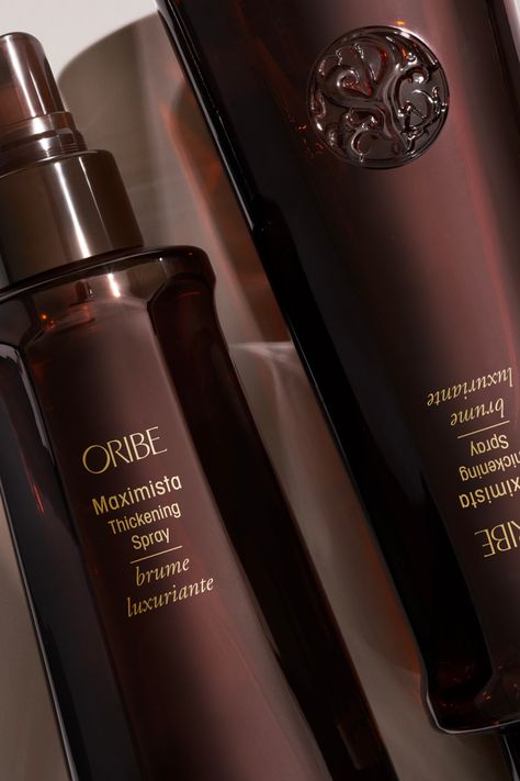 Bigger is better. This thermal-protective body-builder helps you expand to your absolute fullest with enduring lift and hold. Spray on damp hair, section by section, from roots to ends and blow-dry to the highest volume. Ingredients:Thickening Copolymers provide instant, amplified volume with lasting hold. Oribe Signature Complex (Watermelon, Lychee and Edelweiss Flower) defends hair from oxidative stress, photoaging and the deterioration of natural keratin, all while protecting from the drying, Hair Content, Edelweiss Flower, Body Builder, Curly Hair Care, Luxury Hair, Beauty Skin Care Routine, Skin Care Essentials, Blow Dry, Protective Hairstyles