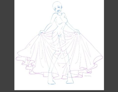 Ball Gown Drawing Reference, Dress Movement Reference, Queen Pose Reference Drawing, Princess Poses Drawing Reference, Princess Reference, Dress Poses Drawing Reference, Princess Poses Drawing, Princess Poses Reference, Batman Art Drawing