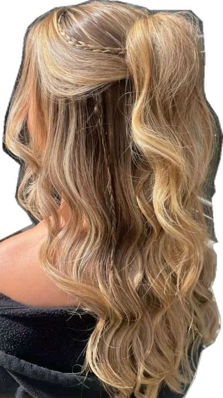 Perfect Blonde Hair, Guest Hair, Curls For Long Hair, Ball Hairstyles, Dance Hairstyles, Hair Stylies, Back To School Hairstyles, Spring Hairstyles, Formal Hairstyles