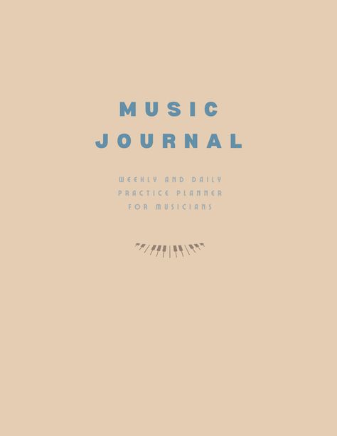 Weekly and daily music practice journaling can offer a range of benefits for individuals who are passionate about music or seeking to deepen their connection with it. This music practice journal should help you track your progress, set goals, and stay organized in your musical journey. Practice Journal Music, Music Practice Journal, Music Major, Music Journal, Music Practice, Music School, Journal Template, Daily Practices, Study Planner