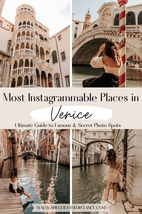 Most Instagrammable Places In Venice, Venice Trip, Italian Honeymoon, Italy Road, Europe Trips, Famous Photography, Venice Photos, Instagram Places, Visit Venice