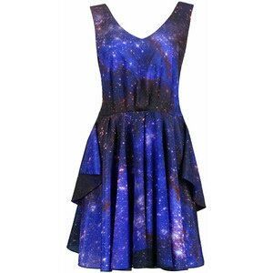 Galaxy Print Dress, Galaxy Outfit, Galaxy Dress, Galaxy Fashion, Galaxy Print, Latest Street Fashion, Space Theme, Cutout Dress, Visual Kei