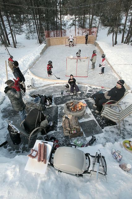 Backyard Hockey Rink, Midwestern Gothic, Backyard Ice Rink, Backyard Rink, Outdoor Rink, Winter Skating, Inline Hockey, Hockey Kids, Hockey Stuff