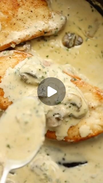 Great Recipes | CREAMY GARLIC MUSHROOM CHICKEN | Serves 4
Credit 🎥 @dontgobaconmyheart_ 

INGREDIENTS

CHICKEN:

2x Chicken Breasts, brought close to room... | Instagram Mushroom Chicken Recipes, Creamy Garlic Mushroom Chicken, Garlic Mushroom Chicken, Watermelon Smoothie Recipes, Creamy Garlic Mushrooms, Chicken Mushroom Recipes, Super Easy Dinner, Creamy Garlic Chicken, Chicken Mushroom