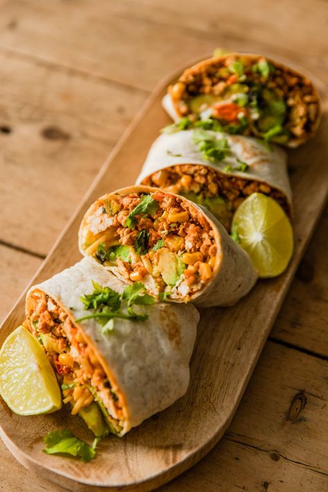 Spicy Tofu Breakfast Wrap — madeleine olivia Madeleine Olivia, Breakfast Wraps Recipes, Tofu Breakfast, Vegan Breakfast Burrito, Breakfast Wrap, Vegan Wraps, Healthy Vegan Breakfast, Breakfast Wraps, Vegetarian Breakfast