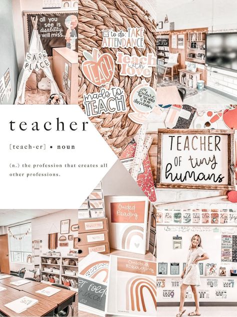 Future Educator Wallpaper Aesthetic, Preschool Teacher Aesthetic, Teacher Vision Board, Teacher Core, Teacher Wallpaper, Teaching Portfolio, Classroom Goals, Teacher Aesthetic, Preschool Classroom Decor