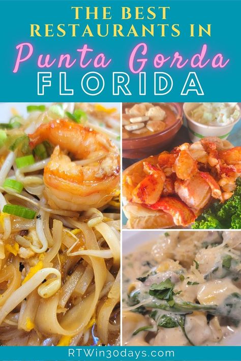 Discover the ultimate foodie paradise in Punta Gorda, Florida! From mouthwatering seafood to waterfront dining, our guide's got you covered. Here's where to find the best dining spots that locals (like me!) swear by. Your taste buds will thank you. Florida Honeymoon, Florida Vacation Spots, Punta Gorda Florida, Florida Food, Waterfront Dining, Florida Resorts, Vacation Usa, Summer Destinations, Interesting Places