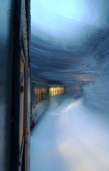 The horror train Rhodope Mountains, Train Painting, Winter Train, Midnight Train, Moving Train, Midnight Express, Winter Trip, Blue Train, Night Circus