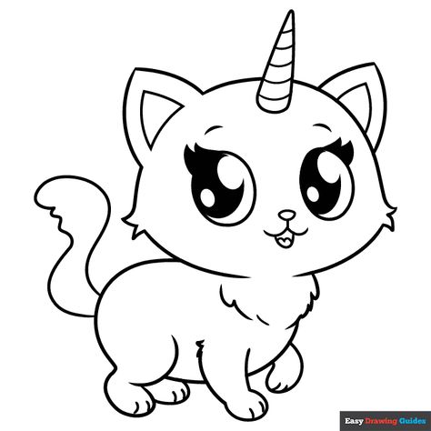 Kitty Corn Coloring Pages, Unicorn Kitty Coloring Page, Cat Unicorn Coloring Pages, Caticorn Coloring Pages, Unicorn Coloring Sheets Free Printable, Free Cat Coloring Pages Printables, Kitty Coloring Pages Free Printable, Unicorn Cat Drawing, Unicorn Coloring Pages Free Printable