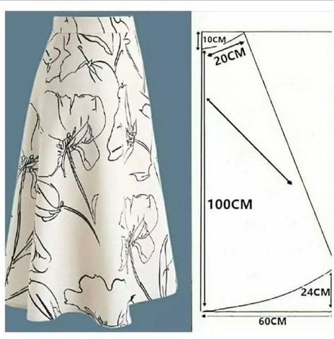 Long Skirt Pattern Sewing, Long Skirt Pattern, Pola Rok, Unique Sewing Patterns, Projek Menjahit, Sew Your Own Clothes, Sewing Patterns Blouse, Corset Sewing Pattern, Trendy Sewing Patterns