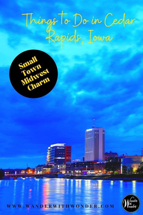 Cedar Rapids, Iowa is an eclectic and fun place to visit in the Midwest for a few days or a week. Book your stay at The Belmont Hill Victorian Bed and Breakfast, bring your bicycle to ride on the trails, and make reservations to dine at some of the city's delectable and noteworthy restaurants. Whether it's history and culture, outdoor adventures, or a culinary treat you are after, there are plenty of things to do in Cedar Rapids, Iowa for the entire family. What To Do In Cedar Rapids Iowa, Iowa Things To Do, Cedar Rapids Iowa Things To Do In, Things To Do In Dubuque Iowa, Des Moines Iowa Things To Do In, Things To Do In Decorah Iowa, Midwest Travel Destinations, Cedar Rapids Iowa, Midwest Road Trip