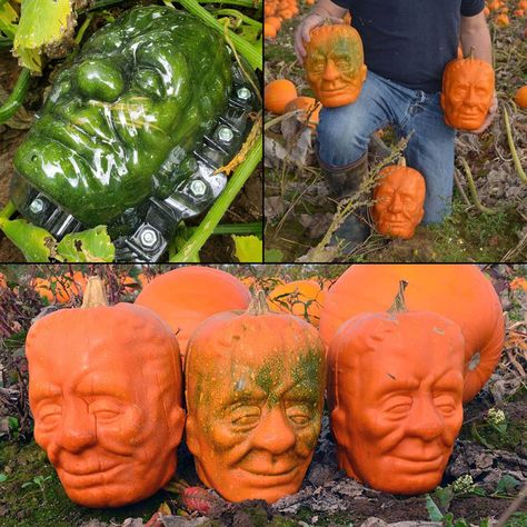 Frankenstein Pumpkin Shaping Mold Pumpkins Growing, Frankenstein Pumpkin, Halloween Garden Decorations, Pumpkin Mold, Carved Pumpkins, Halloween Garden, Garden Decorations, Plastic Molds, Holiday Inspiration