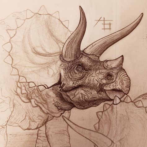 Triceratops Painting, Triceratops Illustration, Triceratops Drawing, Triceratops Art, Jurassic Park 1993, Draw Drawing, Jurassic World, Jurassic Park, R A