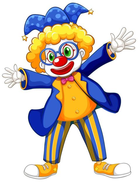 Joker Drawing Easy, Clown Logo, Silly Clown, Joker Drawing, Crazy Clown, Joker Character, Clown Images, Clown Crafts, Funny Clown