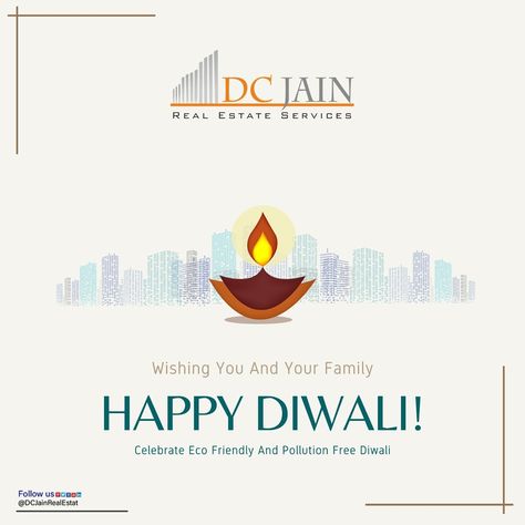 Diwali Post For Real Estate, Diwali Creative Ads For Real Estate, Diwali Real Estate Ads, Diwali Real Estate, Creative New Year Post, Construction Ads, Travel Advertising Design, Diwali Message, Real Estate Banner