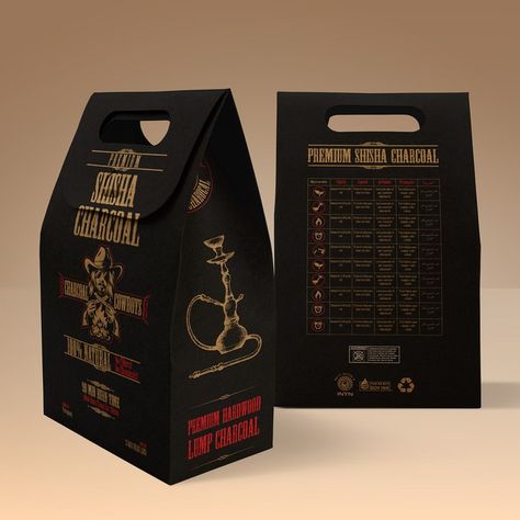 psychobilly hookah package design contest by Abdo Belk Coal Package Design, Charcoal Packaging Design, Charcoal Packaging, Coconut Charcoal, Food Paper, Charcoal Bags, Lump Charcoal, Charcoal Briquettes, Sage Plant