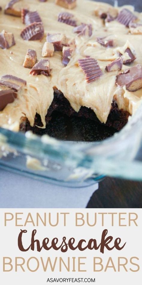 Peanut Butter Cheesecake Brownies, Cheesecake Brownie Bars, Mousse Au Chocolat Torte, Cookie Dough Cake, Dessert Halloween, Cheesecake Layer, Brownie Bars, Diy Dessert, Cheesecake Brownie