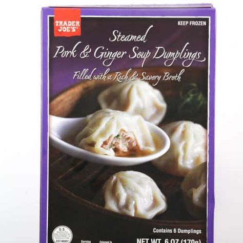 Trader Joe's Steamed Pork and Ginger Soup Dumplings review #traderjoes Indian Entree, Dumplings Recipes, Steamed Pork, Soup Dumplings, Dumpling Filling, Ginger Soup, Pork Soup, Steamed Dumplings, Sushi Night