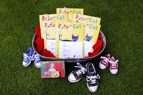 Pete the Cat: I Love My White Shoes | CatchMyParty.com I Love My White Shoes, Book Birthday Party, Book Birthday Parties, Pete The Cats, Book Birthday, Spoiled Kids, Cat Birthday Party, Pete The Cat, Program Ideas