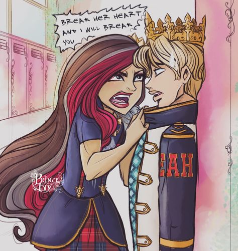 princeivy-storybook:  “you heard her Daring - over protective sister right here ❤️  ”  Hehe Protective Sister, Ramona Badwolf, Daring Charming, Prince Ivy, Ever After High Rebels, Ever After High Art, Everafter High, Cerise Hood, Ever After Dolls