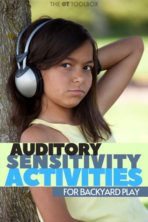 Auditory Sensory Overload, Auditory Sensory Activities, Sensory Stimulation Activities, Auditory Processing Activities, Outdoor Play Ideas, Diet For Kids, Occupational Therapy Schools, Sensory Seeking, Sensory Integration Therapy