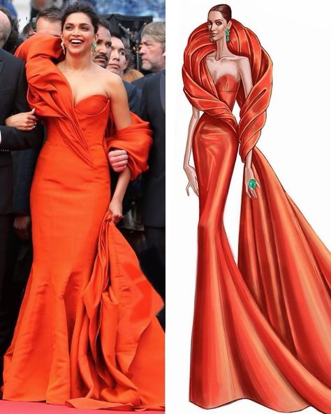 Slay Queen, Dress Illustration, Red Carpet Gowns, Sketches Dresses, Fashion Designing, Fashion Illustration Dresses, Fashion Illustration Sketches, Dress Drawing, Illustration Fashion Design