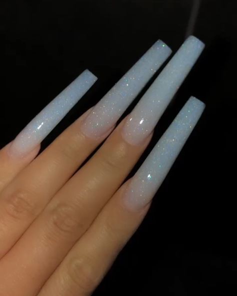 Remove Acrylic Nails, Blue Acrylic Nails, White Acrylic Nails, Long Nail, Simple Acrylic Nails, Long Acrylic Nails Coffin, Long Square Acrylic Nails, Nail Swag, Bling Acrylic Nails