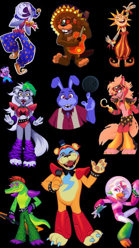 Fnaf Characters Security Breach, Fnaf Security Breach All Characters, All Security Breach Characters, Fnaf Security Breach Fazer Blast, Fang Security Breach, Fnaf Breach Security, Sercuity Breach Fnaf, Fnaf Sb Official Art, Fnaf Security Breach Posters In Game