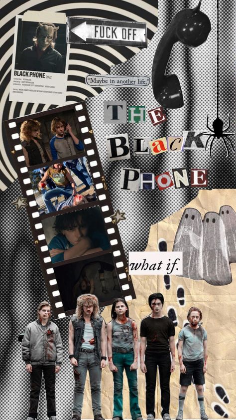 Black Phone Aesthetic Wallpaper, The Black Phone Inspired Outfits, Robin From The Black Phone Wallpaper, The Black Phone Halloween Costume, The Black Phone Widgets, Black Phone Movie Wallpaper, Black Phone Wallpaper Movie, The Black Phone Movie Poster, Black Phone Wallpaper Aesthetic