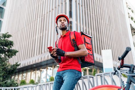 Delivery Man Photography, Man Photography, Phone Model, Picture Design, Delivery Man, Delivery Service, Drawing Reference, Hard Hat, Stock Photos