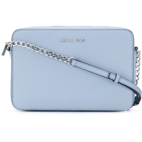 Michael Michael Kors Saffiano Leather Crossbody Bag ($240) ❤ liked on Polyvore featuring bags, handbags, shoulder bags, purses, blue, handbag purse, light blue shoulder bag, man bag, cross-body handbag and blue crossbody purse Large Crossbody Bag, Blue Shoulder Bag, Large Crossbody Bags, Blue Handbags, Small Crossbody Purse, Shoulder Strap Bag, Blue Purse, Michael Kors Crossbody, Prada Handbags