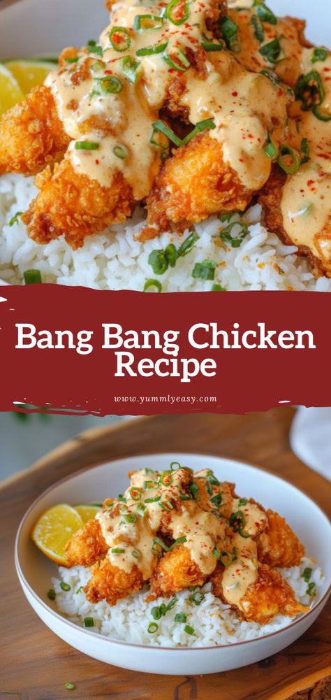 Bang Bang Chicken Recipe - Yummly Easy Bang Bang Chicken Recipe, Quick Chicken Breast Recipes, Nicoise Salad Recipe, Recipes With Chicken And Peppers, Bang Bang Chicken, Quick Chicken, Winter Dinner, Sweet Chili Sauce, Wing Recipes