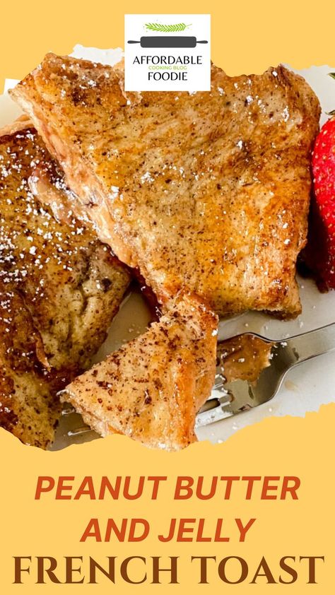 Enjoy your breakfast with this Peanut butter Jelly French toast recipe. This is an iconic breakfast idea that takes French toasts to another level. If you love peanut butter and jelly, then you will surely love this recipe. This great breakfast recipe uses few ingredients. This French toast has peanut butter and jelly, with cinnamon and nutmeg. This uses brioche bread for that perfect PBJ French toast. Try this easy meal for breakfast! #breakfastideas #breakfastrecipe #frenchtoastrecipe Pbj French Toast, French Toast Ingredients, Brioche Bread, Potato Bread, Peanut Butter And Jelly, Peanut Butter Jelly, Breakfast Idea, French Toast Recipe, Toast Recipes