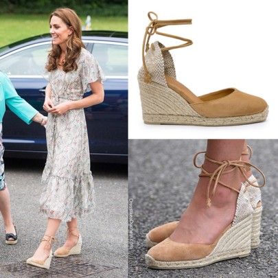 Kate Middleton Sandals, Dress With Espadrilles Outfit, Kate Middleton Espadrilles, Kate Middleton Espadrilles Wedges, Kate Middleton Wedges, Espadrille Wedges Outfit, Wedge Heels Outfit, Espadrilles Heels, Wedge Sandals Outfit