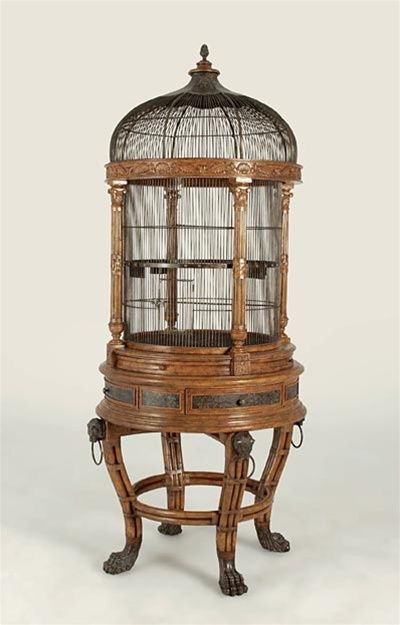 Antique Birdcage, Furniture Png, Antique Bird Cages, Steampunk Furniture, White Furniture Living Room, Bird Cage Decor, Vintage Bird Cage, Victorian Furniture, Bird Cages