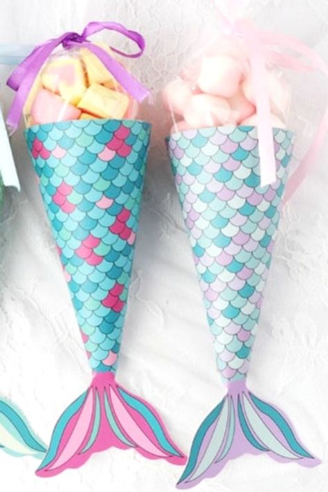 Mermaid Party Favors Bags, Little Mermaid Gifts, Mermaid Favor, Colorful Mermaid, Mermaid Party Supplies, Mermaid Birthday Party Decorations, Mermaid Theme Birthday Party, Mermaid Party Favors, Ariel Birthday