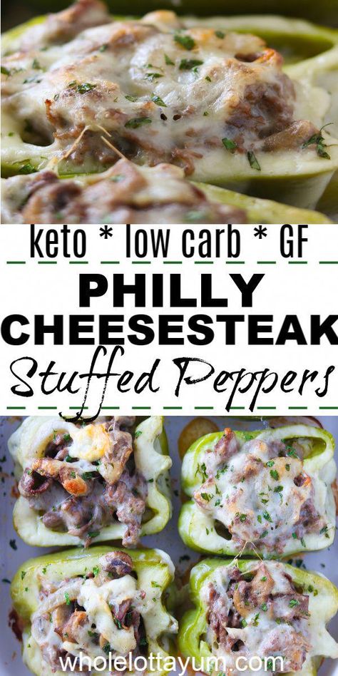 keto recipes casserole #KetoRecipes Cheesesteak Peppers, Cheese Steak Stuffed Peppers, Steak Stuffed Peppers, Philly Cheese Steak Stuffed Peppers, Cheesesteak Stuffed Peppers, Philly Cheese Steak Recipe, Desayuno Keto, Cheesesteak Recipe, Cheese Steak