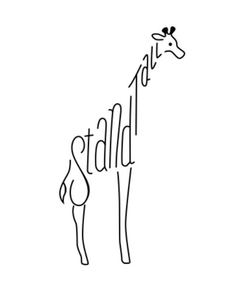 One Line Giraffe Tattoo, Giraffe Tattoo Stencil, Line Giraffe Tattoo, Single Line Giraffe Tattoo, Simple Giraffe Tattoo, Tiny Giraffe Tattoo Simple, Stand Tall Tattoo, Minimalist Giraffe Tattoo, Tiny Giraffe Tattoo