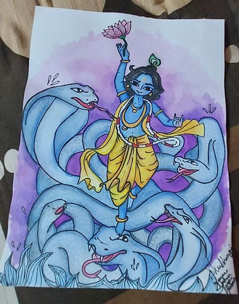 Small Krishna Drawing, Small Krishna, Independence Day Drawing, Cartoon Art Drawing, Kids Art Galleries, Krishna Drawing, Color Drawing Art, Mandala Art Therapy, Reference Pics