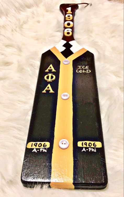 Alpha Phi Alpha Fraternity Paddles, Greek Paddles Fraternity, Alpha Phi Alpha Paddle, Paddle Designs, Fraternity Paddles, Greek Ideas, Greek Crafts, Paddle Ideas, Sorority Art