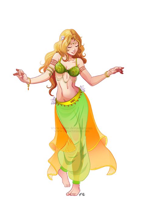 http://www.deviantart.com/art/The-Belly-Dancer-282864784 Belly Dancer Character Design, Belly Dancer Anime, Belly Dancer Drawing, Anime Belly Dancer, Belly Dance Art, Belly Dancer Outfits, Dancer Drawing, Dancer Art, Human Figure Sketches