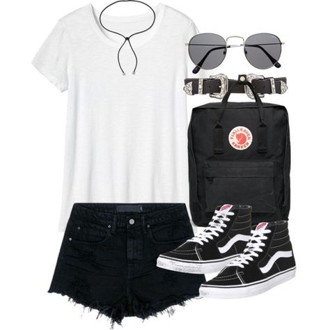 Outfit for summer with shorts and Vans by ferned on Polyvore featuring moda, Toast, Alexander Wang, Vans, FjÃ¤llrÃ¤ven, Lanvin and B-Low the Belt Teenage Fashion Trending, Outfit For Summer, Tenis Vans, Tv Show Outfits, Punk Outfits, Clothing Essentials, Kpop Outfits, Polyvore Outfits, Summer Outfits Women