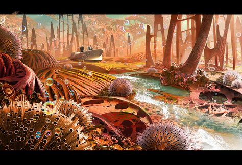 Awesome Guardians of the Galaxy Vol. 2 Concept Art Galaxy Concept Art, The Galaxy Aesthetic, Guardians Of The Galaxy Aesthetic, Guardians Of The Galaxy Art, Alien Plants, Guardians Of The Galaxy Vol 2, Concept Art World, Sci Fi Environment, Alien Concept