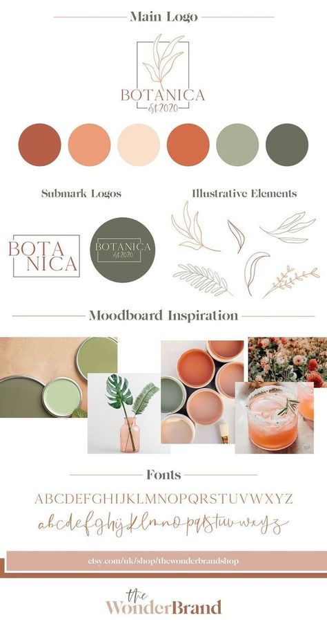 Branding Toolkit, Palette Logo, Stylist Logo, Blogger Logo, Premade Branding Kit, Inspiration Logo Design, Photographer Logo, Branding Package, Brand Color Palette