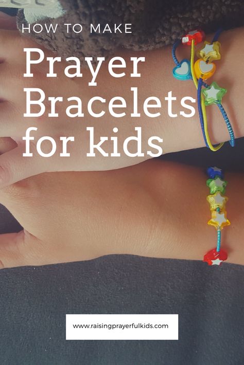 Use this cute bracelets as a fun way to help kids remember what to pray for Kids Prayer Bracelet, Psalm 23 Bracelet Diy, Prayer Crafts For Kids Sunday School, Prayer Crafts For Kids, Pray Bracelet, Being A Grandparent, Jesus Is My Friend, Praying For Friends, Prayer Crafts